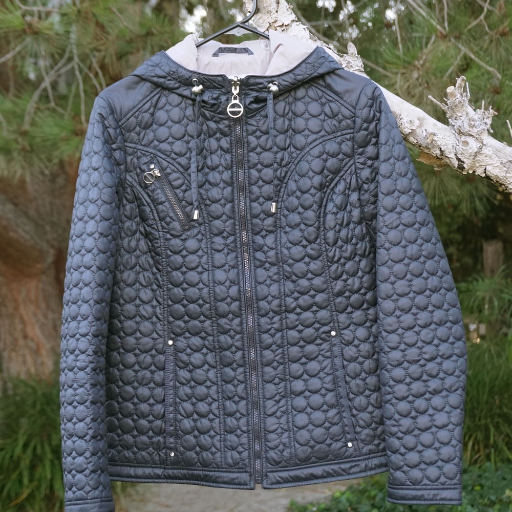 Laundry By Shelli Segal Quilted Jacket Black NWoT